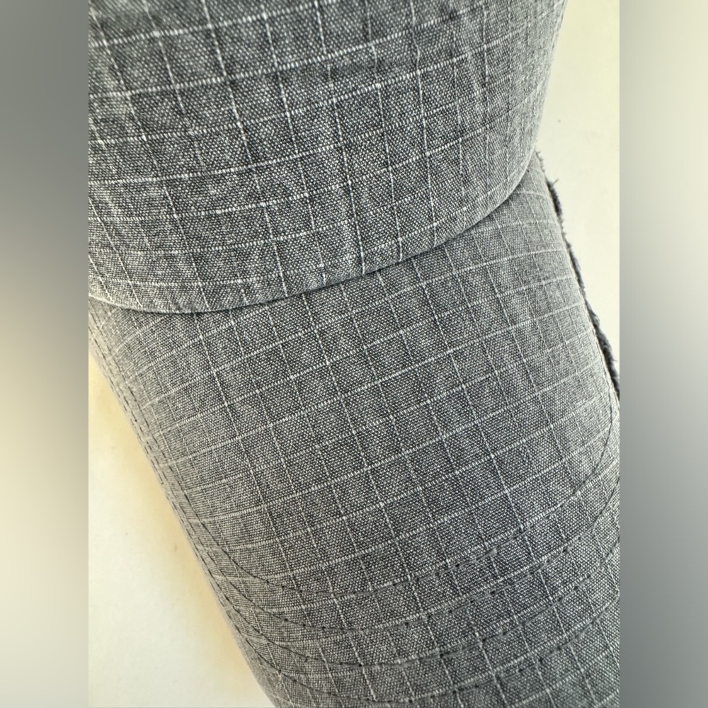Distressed Trucker Hat EUC Black Mesh Charcoal Gray Sun Hat Baseball Cap Canvas - Picture 6 of 9